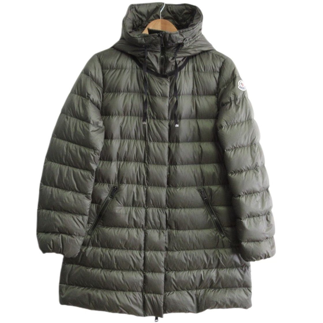 美品 21SS MONCLER モンクレール Gnosia グノシア ダブルジップ フーデッド ダウンジャケット ダウンコート 3 カーキ