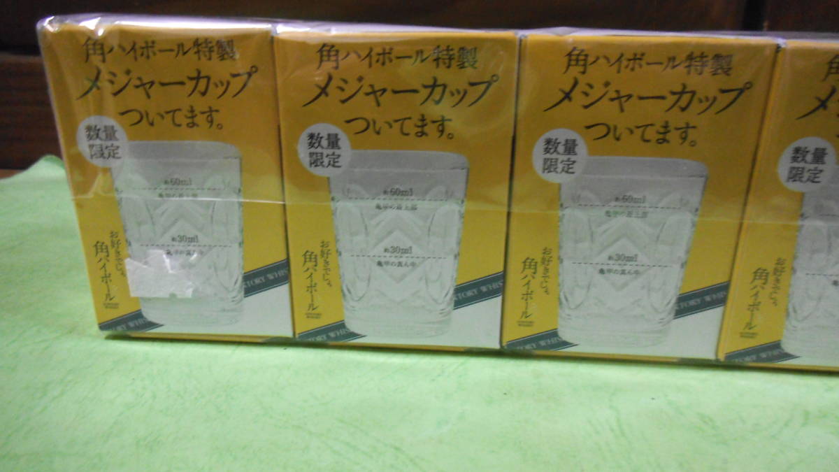 角ハイボール特製メジャーカップ　　60ml×5個 グラス 東洋佐々木硝子　新品　保管品　サントリー　　家飲み_画像3