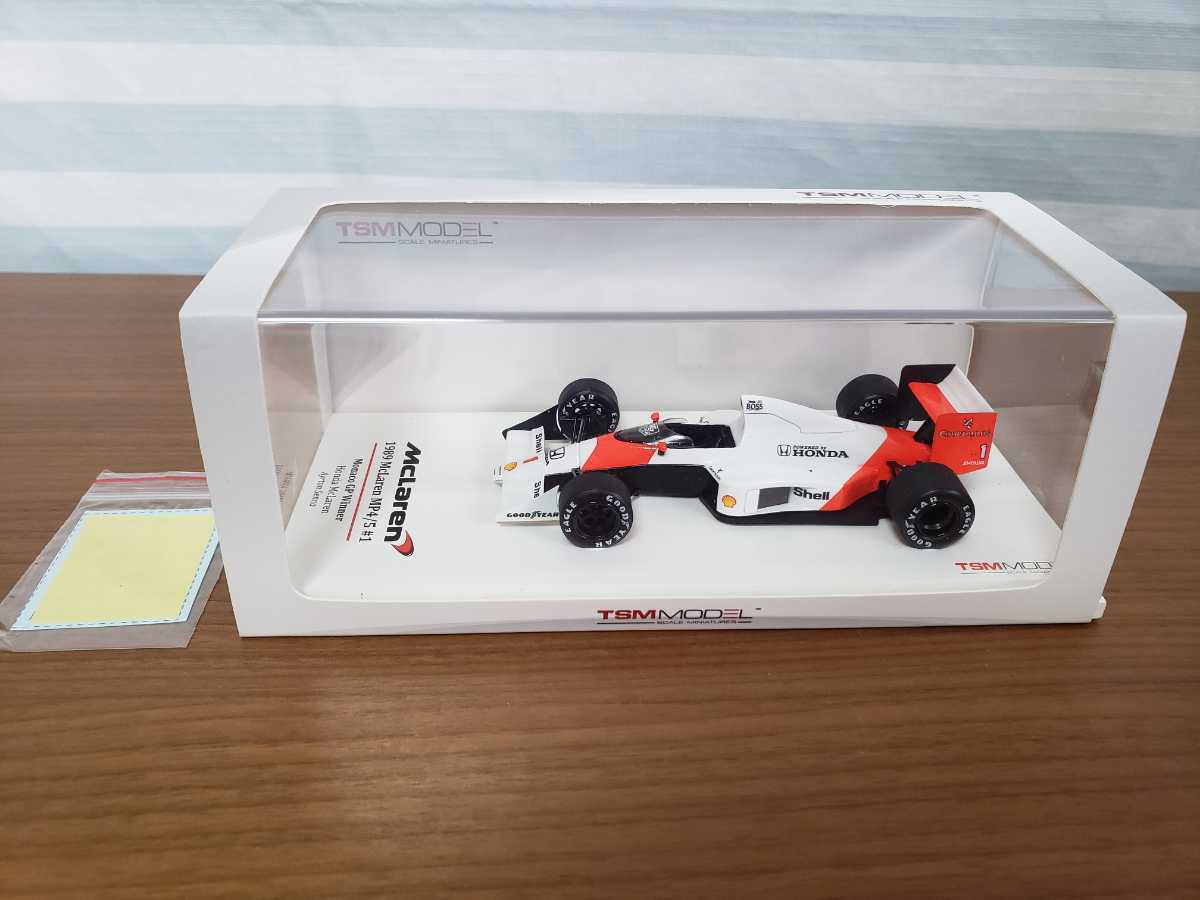 TSM MODEL McLaren MP4/5 #1 MONACO GP Winner アイルトンセナ　HONDA ホンダ　マクラーレン　モナコグランプリ　新品未使用　ミニカー