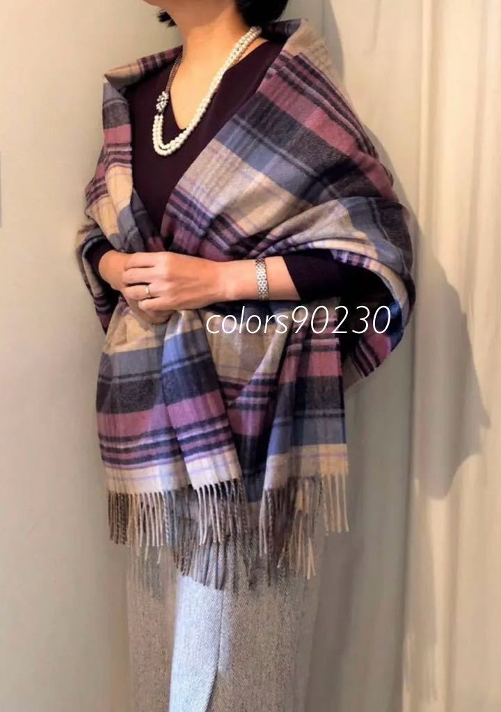 廃盤希少 未使用 ジョンストンズ カシミア ストール 大判 廃盤希少 未使用 ジョンストンズ カシミア ストール 大判