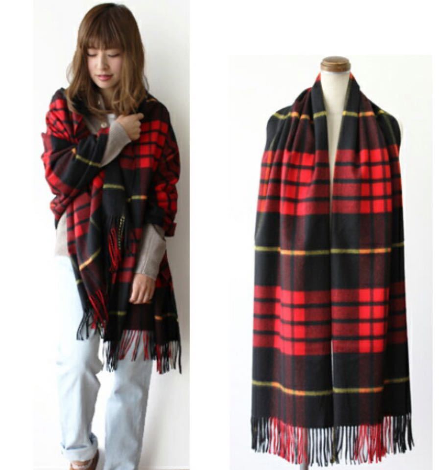 廃盤デザイン オーロラ別注 極美品 ジョンストンズ カシミア 廃盤デザイン オーロラ別注 極美品 ジョンストンズ カシミア