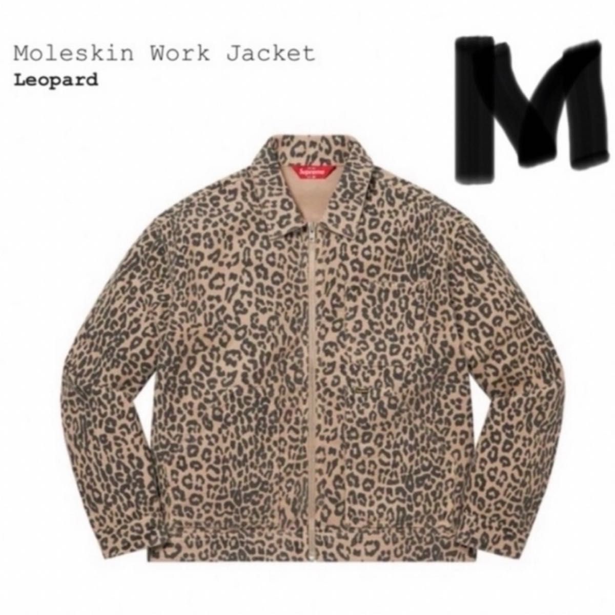 Supreme Moleskin Work Jacketレオパード ジャケット