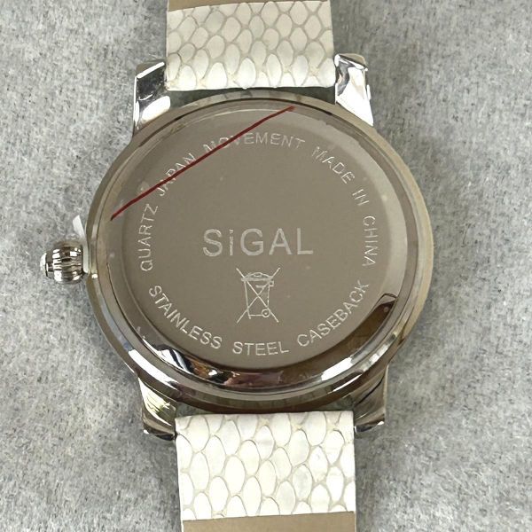 スワロフスキー SiGAL 腕時計 レディース 水色 ステンレススチール クオーツ ※電池切【M0111】_画像3