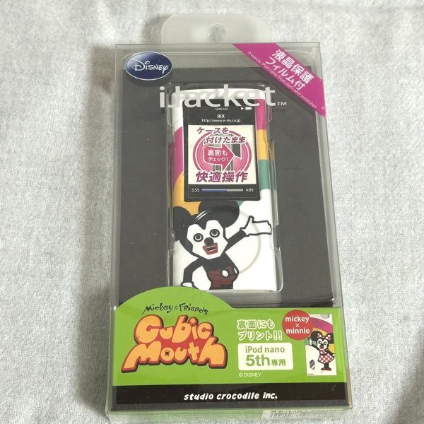 iPod nano 5th専用 ケース キュービック マウス ミッキー Disney 未使用品【M0109】_画像1