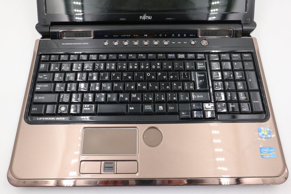 ★☆全額返金保証！最速発送！【FUJITSU LIFEBOOK AH77/D FMVA77DVZ i7-2630QM /16GB /750GB HDD OS無し】★☆（202411-14999-PCkaitori）_画像3