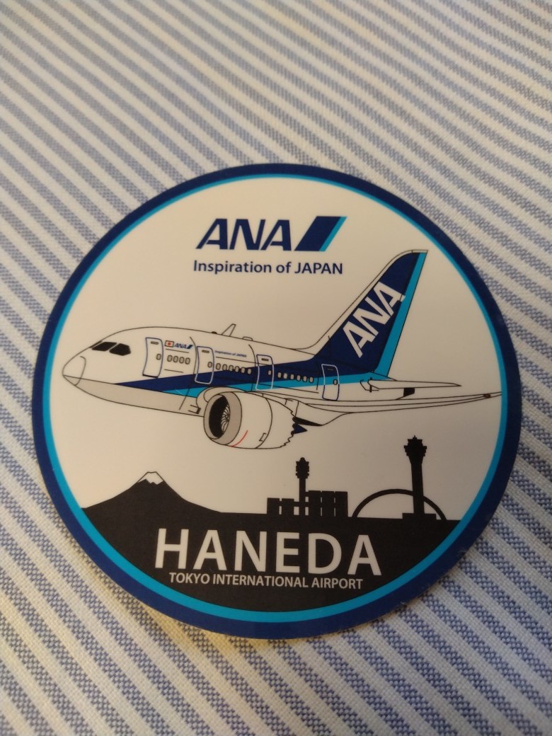 未使用 ANA 787 HANEDA 羽田空港 ステッカー　送料無料_画像1