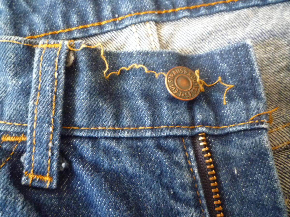 [ rare ] dark blue! 42TALON zipper! USA made 80s Levi's Levi\'s 519-0217 Denim pants Vintage tapered 70s 90s