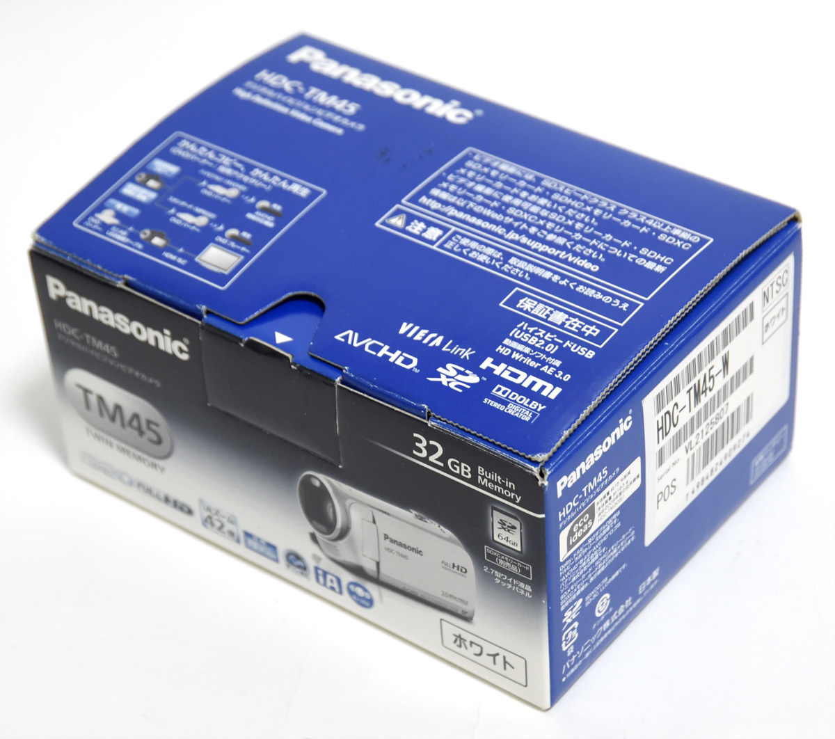 美品 Panasonic HDC-TM45 2～3回使用しただけ FULL HD 1920x1080 3.0メガピクセル ビデオカメラ_画像8