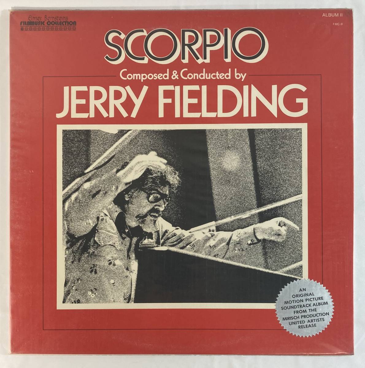 スコルピオ (1973) ジェリー・フィールディング 米盤LP Elmer Bernstein's Filmmusic Collection FMC-11_画像1