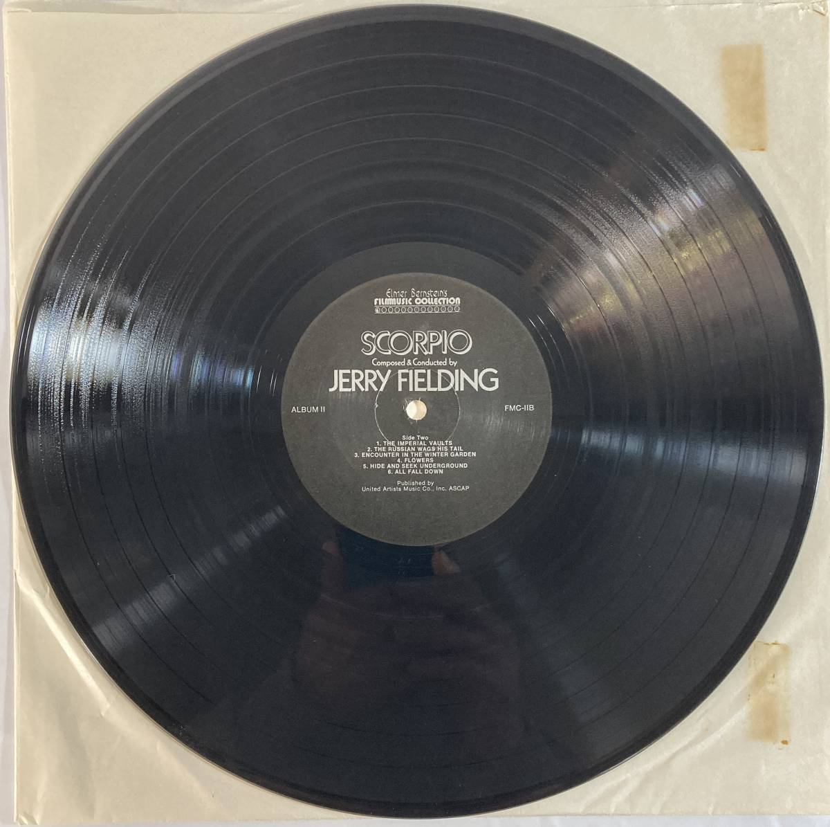 スコルピオ (1973) ジェリー・フィールディング 米盤LP Elmer Bernstein's Filmmusic Collection FMC-11_画像5
