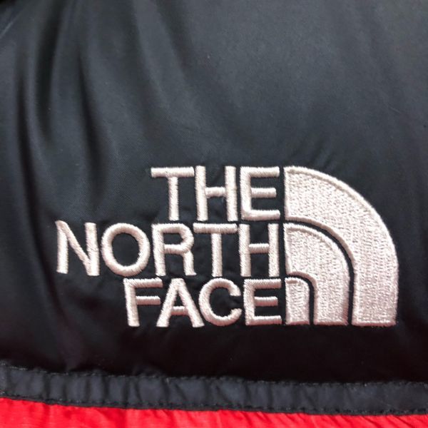 ノースフェイス ヌプシ ダウンジャケット メンズSサイズ 正規品 赤 黒 レッド ブラック 本物 バルトロ ライト ヒマラヤン マクマード m3708_画像3