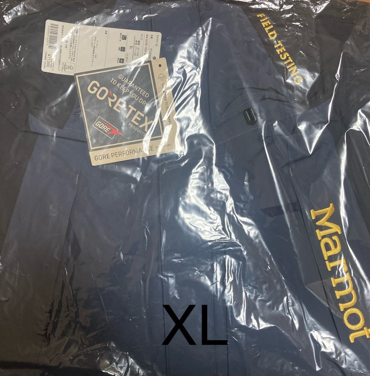 Бесплатная доставка xl Новая стабитная мармот Gore-Tex 3L Альпинистская куртка Золотая вышивка