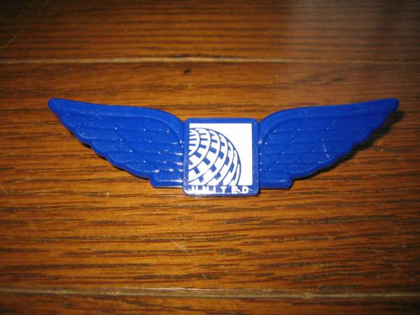  United Airlines UNITED Pilot manner child blue color pin badge 