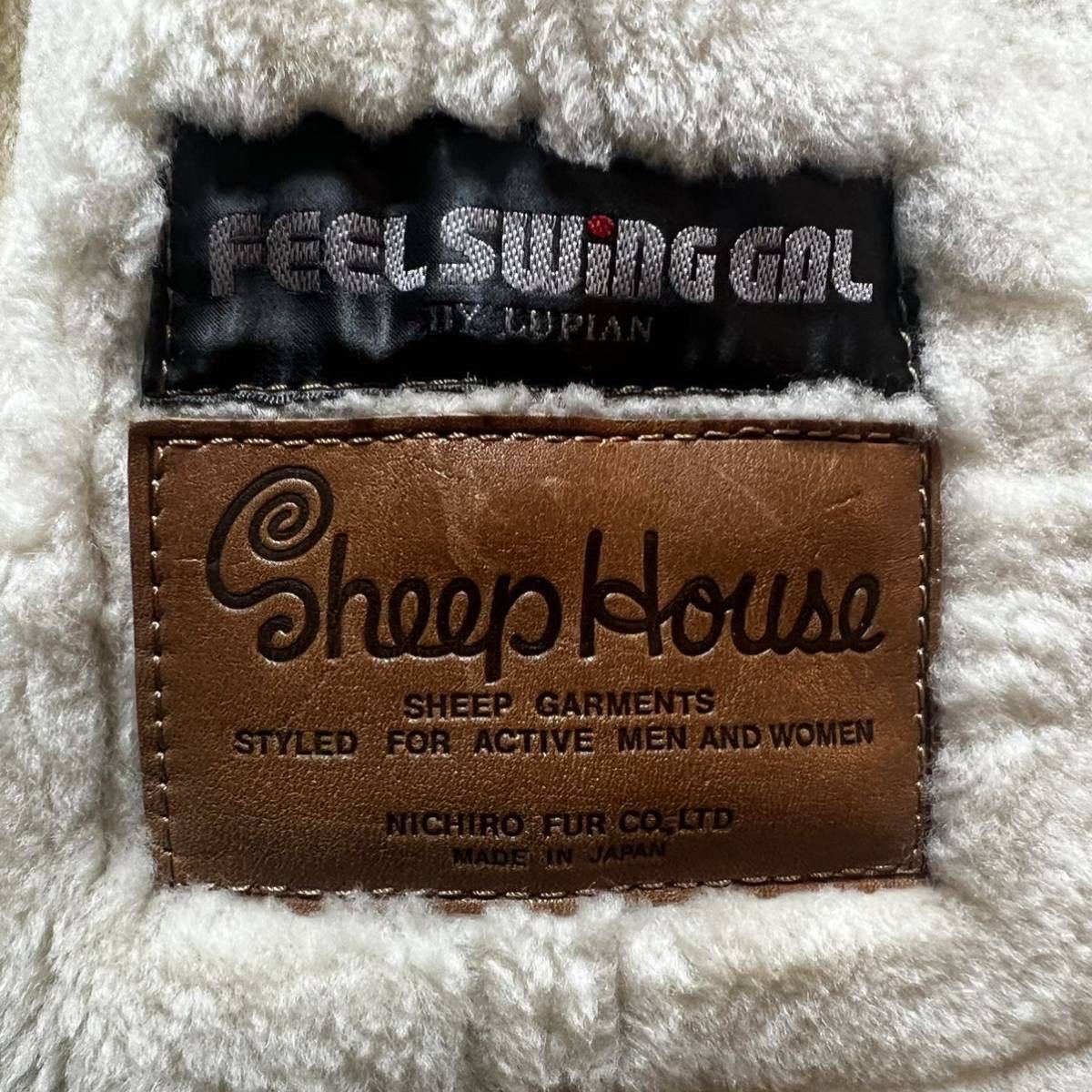  prompt decision *NICHIRO FOR CO LTD* beautiful goods high class nichiro fur mouton mouton coat L XL rank made in Japan FEEL SWING GAL LUPIAN duffle coat men's 