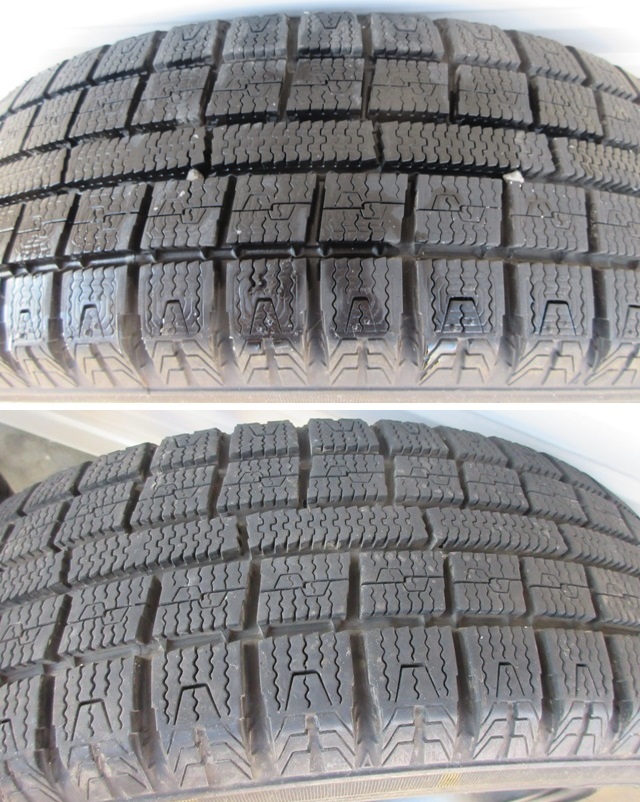 1シーズン使用 美品ARREEST PCD100 4穴 14インチ×4.5J IS45 TOYO 155/65R/14 メッキナット付き アルミホイール＆2019年スタッドレスセット_画像7