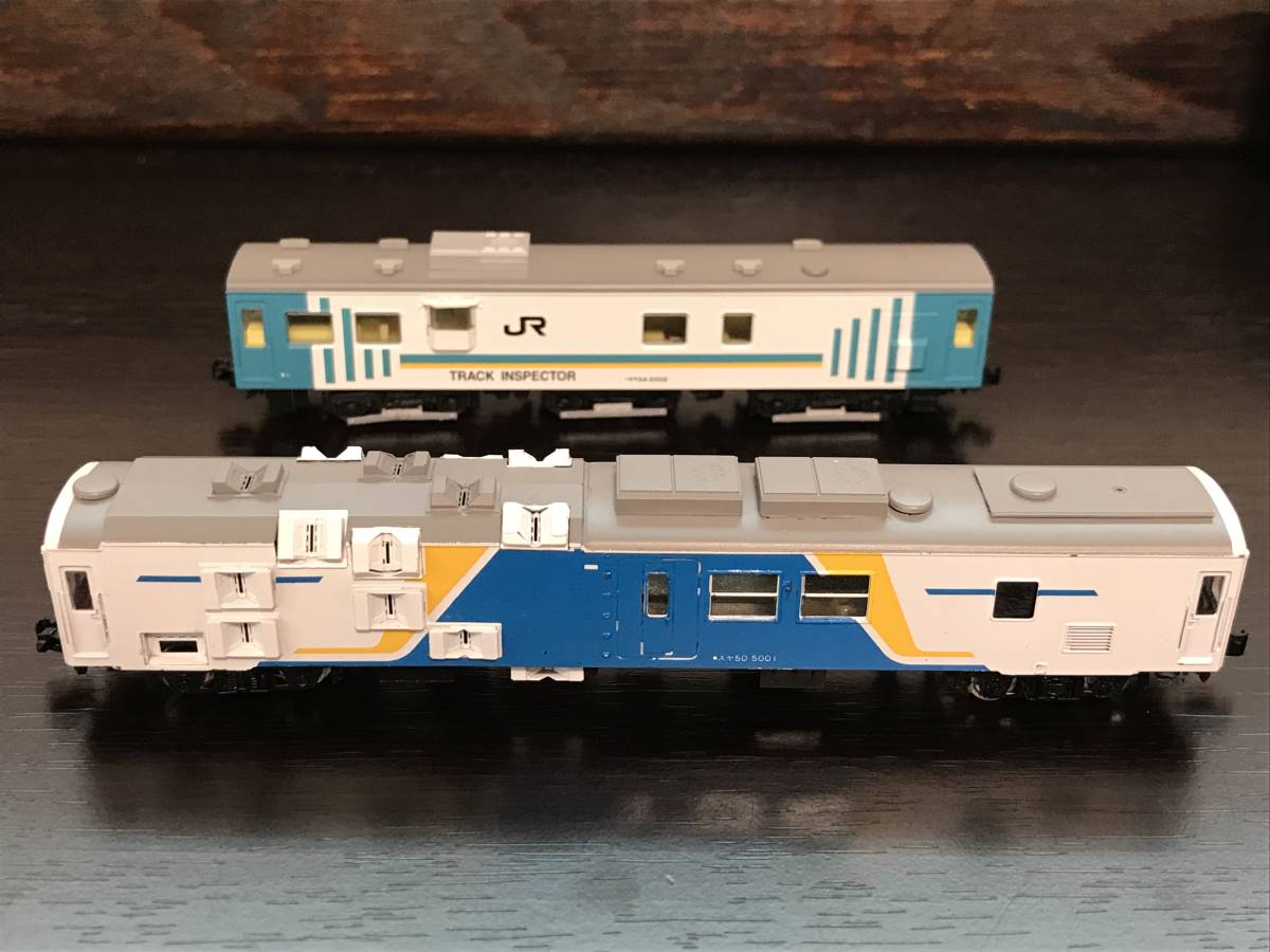 スヤ50+マヤ34 JR東日本検測列車 ペアーハンズ組立品・マイクロエース加工品 Nゲージ DE10・クモヤ143・EF58・EF65等に_画像3