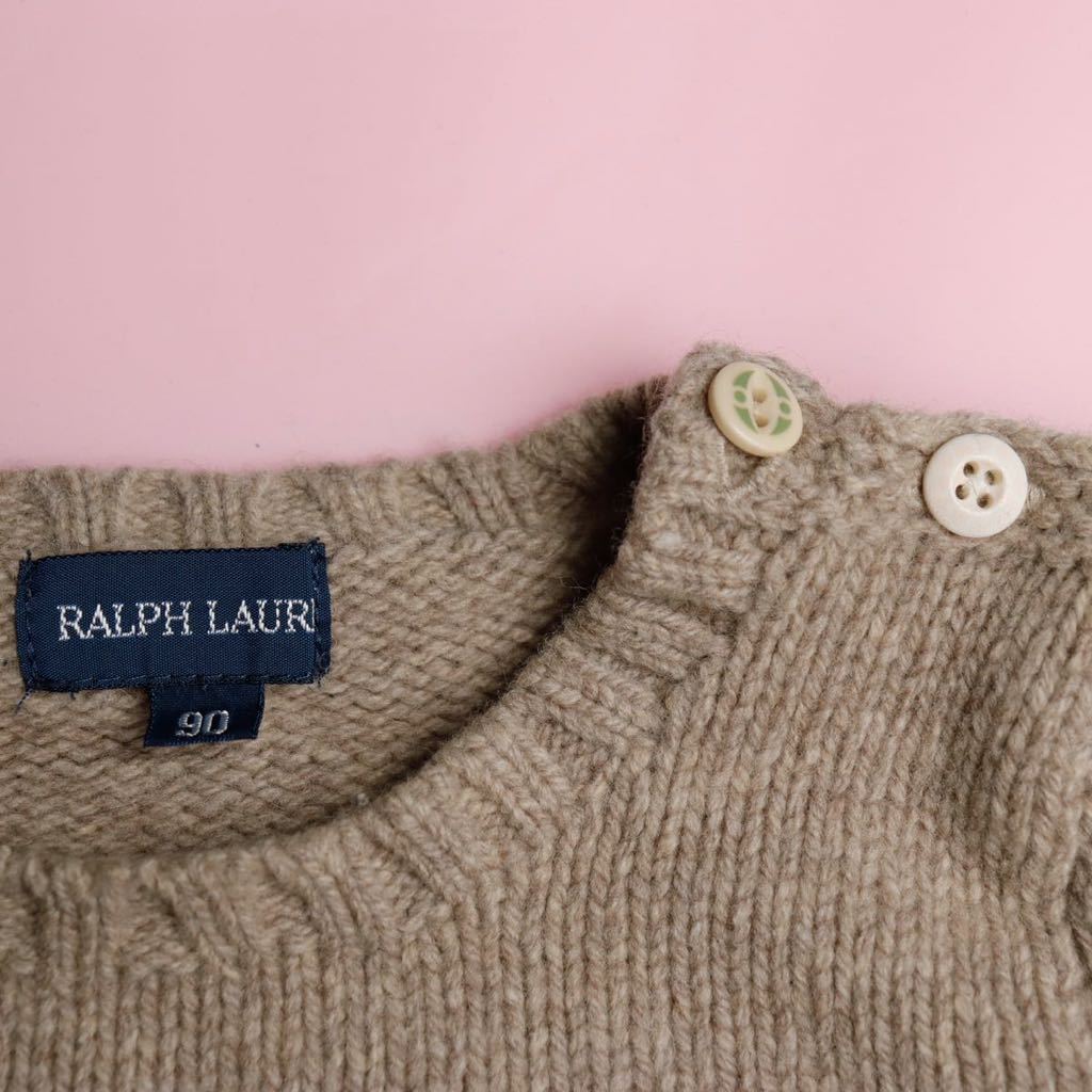 良好】RALPH LAUREN ラルフローレン 動物 人柄 ニットセーター 良好】RALPH LAUREN ラルフローレン 動物 人柄 ニットセーター