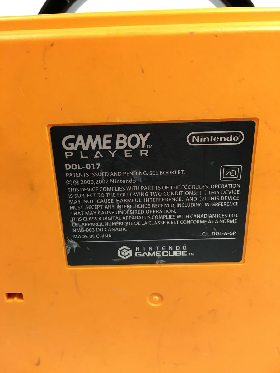 0[ including in a package un- possible ][ operation goods ] nintendo Game Cube orange & Game Boy player present condition goods 2400031169215