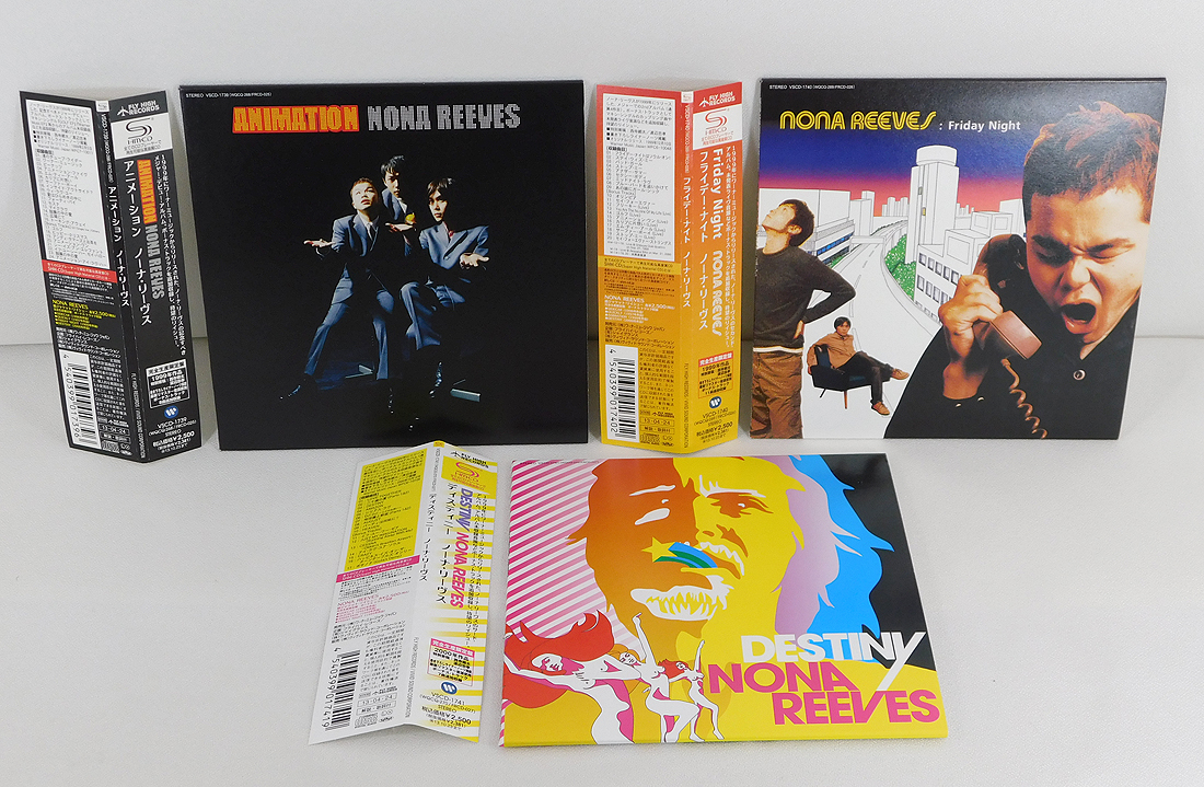 NONA REEVES ノーナリーヴス 限定 紙ジャケ[SHM-CD]3枚セット/1st-3rdアルバム/リマスター/帯付/DESTINY/Friday Night/Animation/西寺郷太_画像1