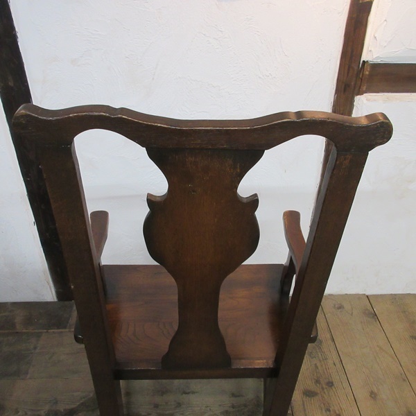 イギリス アンティーク 家具 ホールチェア アームチェア 椅子 イス 店舗什器 木製 オーク 英国 OTHERCHAIR 4392e_画像8