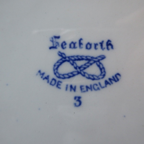 イギリス製 Wood & Son ケーキプレート Seaforth お皿 1891～1907年 アンティーク 英国 plate 1340sc_画像5