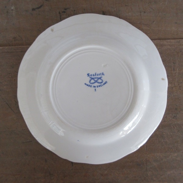 イギリス製 Wood & Son ケーキプレート Seaforth お皿 1891～1907年 アンティーク 英国 plate 1341sc_画像4