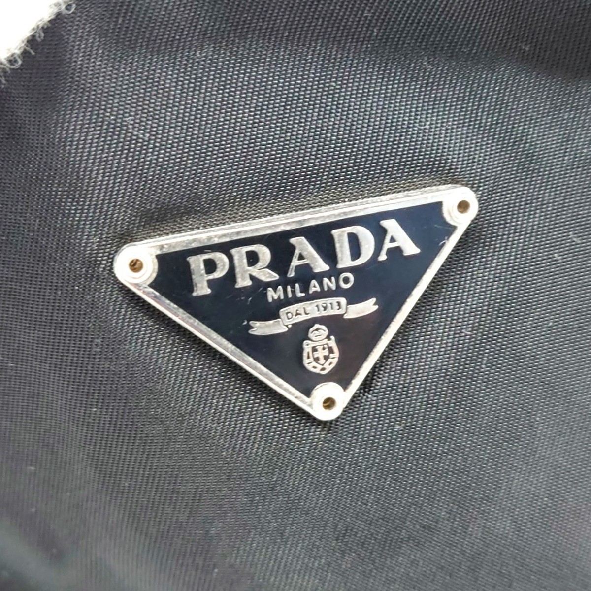 【1円～】 プラダ ナイロン クラッチバッグ セカンドバッグ 黒 ブラック メンズ レディース バッグ PRADA hgs51_画像8