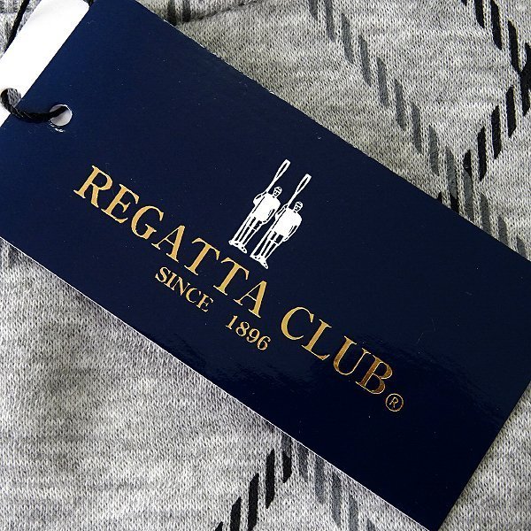 新品 レガッタクラブ 裏起毛 スウェット プルオーバー LL 薄灰 【3WRC-R233_GA】 REGATTA CLUB 秋冬 メンズ トレーナー チェック_画像8