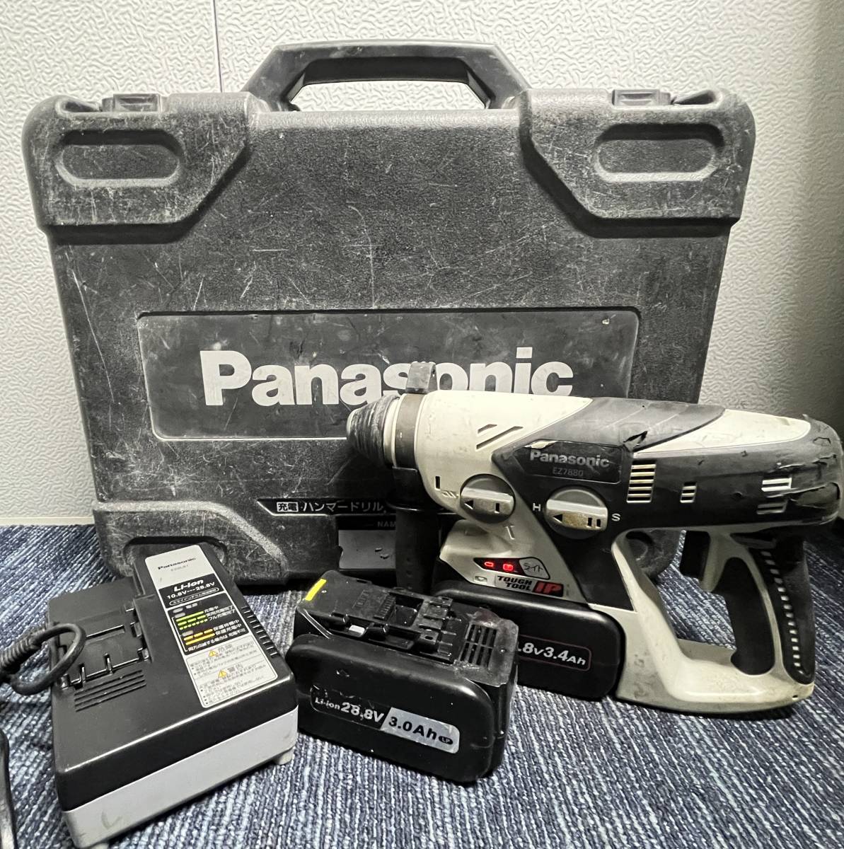 【中古品/商品説明必須】Panasonic パナソニック 充電ハンマドリル EZ7880 穴あけ 穿孔 1508_画像1