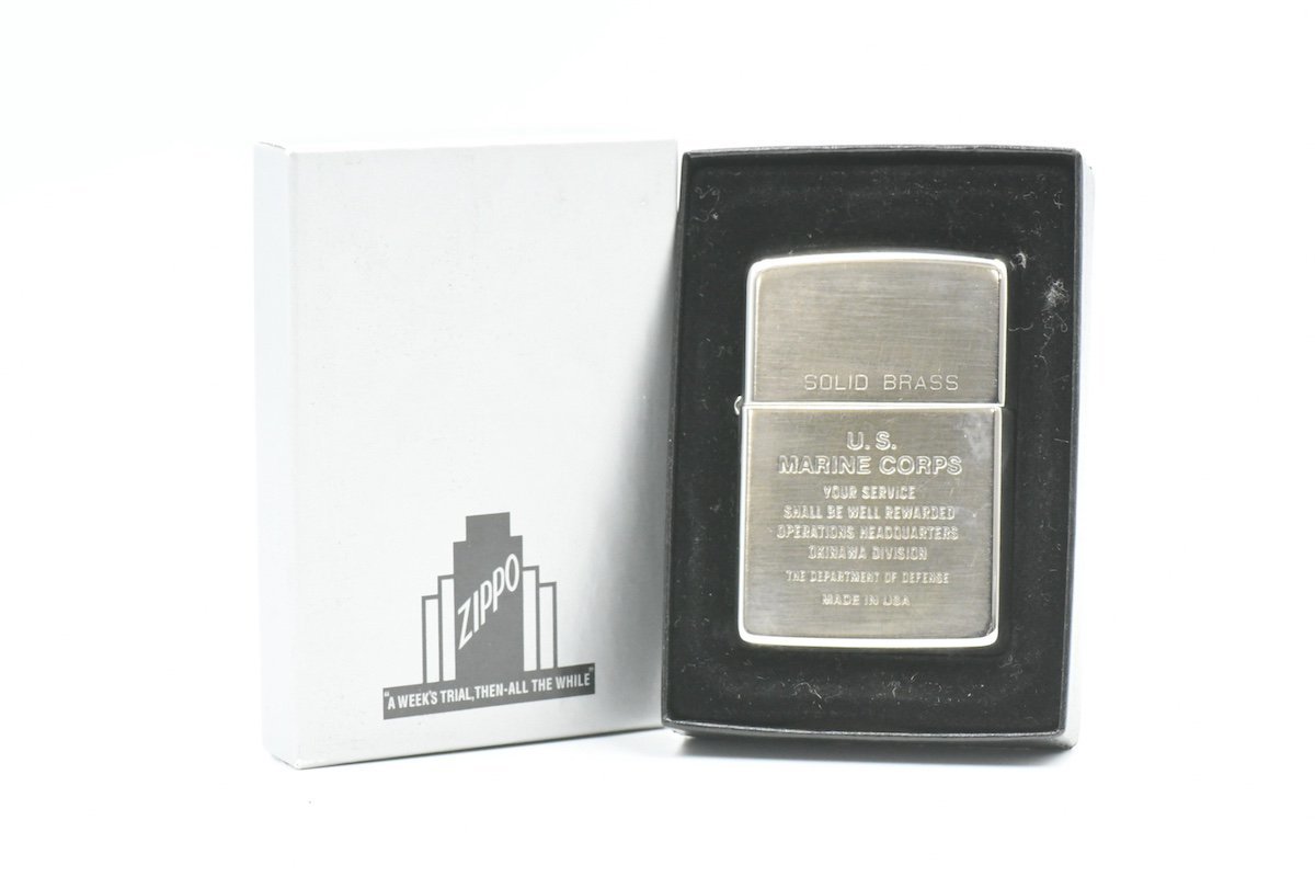 超特価激安 U.S.MARINE ジッポ ZIPPO CORPS 20784003 ライター 喫煙具 オイルライター1932-1989 真鍮 ソリッドブラス BRASS SOLID アメリカ海兵隊 ミリタリー