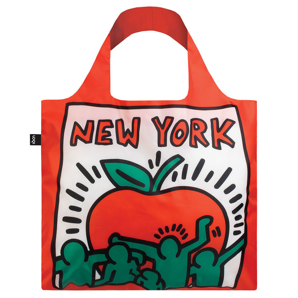  【新品/即決】LOQI/ロキ/Keith Haring/キースヘリング/New York/Recycled Bag/エコトートバッグ/ミニポーチ付/ラリーレイバン/KH.NY.R_画像2