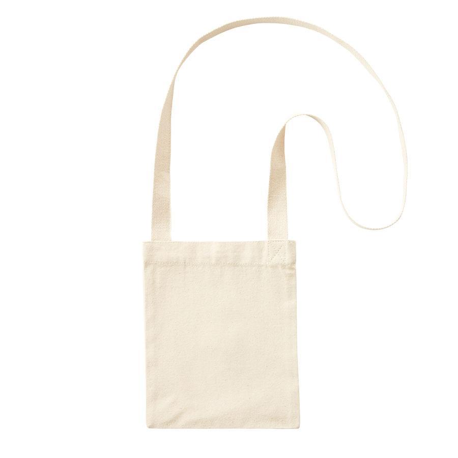 新品/即決【FAIRTRADE COTTON/フェアトレードコットン】オーガニックコットン キャンバス サコッシュ/ナチュラル/ショルダーバッグ/hg238-)_画像1