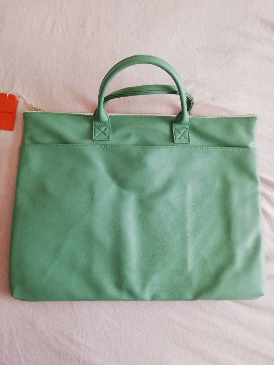 *PC* tablet * document bag *CRAIGk Ray g carryig bag tote bag mint green * light green color |DELFONICS( Dell foniks)