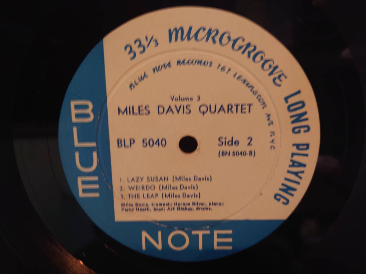 MILES DAIVIS / VOLUME Ⅲ/ BLUE NOTE5040　10inc　 トーインチ　オリジナル盤_画像4