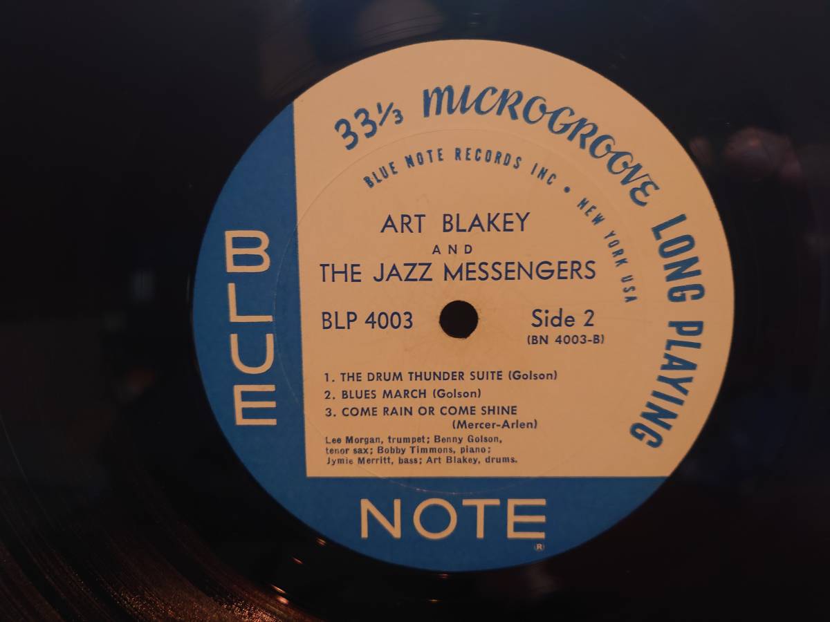 ART BLAKEY AND THE JAZZ MESSENGERS / BLUE NOTE 4003 初期盤！！_画像3