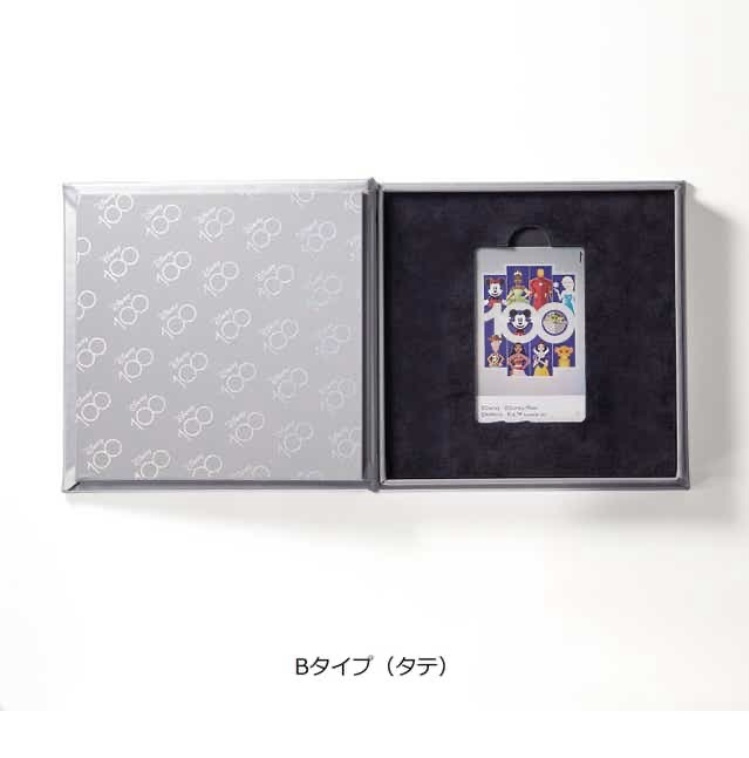 【新品未開封】 Disney100　100周年 記念 Suica　カード＆収納ボックス　 Bタイプ　タテ_画像1