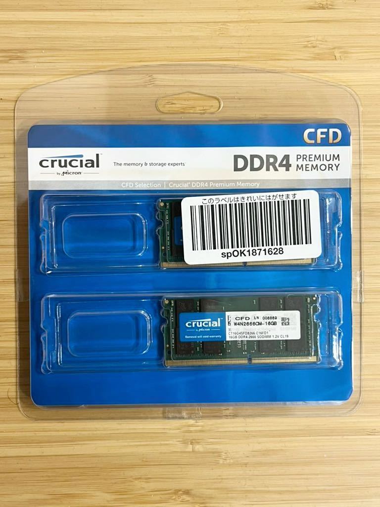 Crucial CFD selection W4N2666CM-16 DDR4 PC4-2130 16GB2 _画像1