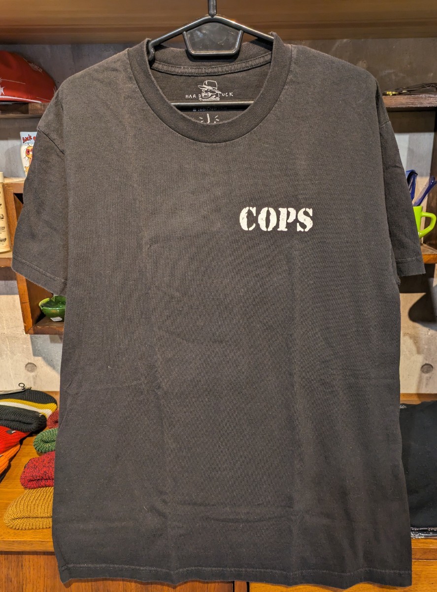 USED HARDLUCK твердый подставка футболка L COPS скейтборд твердый core California 