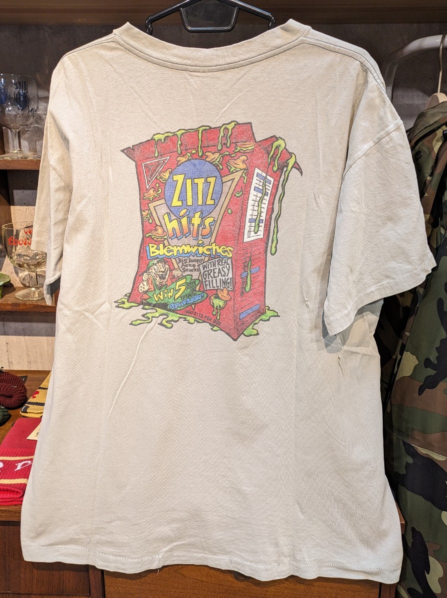 フレッシュジャイブ！ 90s中期 FRESH JIVE グラフィック Tシャツ XLくらい ビンテージ VINTAGE オールドスクール USA製 LA RITS パロディ