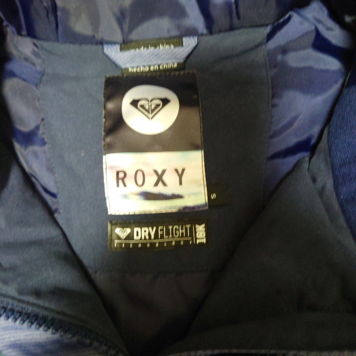 【美品】ROXY　スノボウェア　上下セット　デニム風　ベージュ　ピンク　Ｓ　アジアン　エスニック