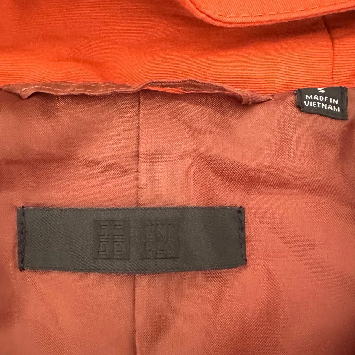 UNIQLO ユニクロ メンズマウンテンパーカ USED S オレンジ