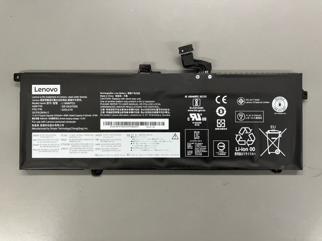 ThinkPad X13 X390.X395用 バッテリーパック 残約12時間 L18M6PD2 02DL018 97686_画像2