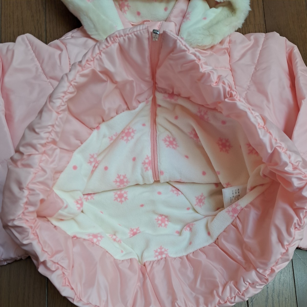 新品　120cm　定価11000円　ホットビスケッツ　ジャンパー　ピンク　女の子　ミキハウス_画像3