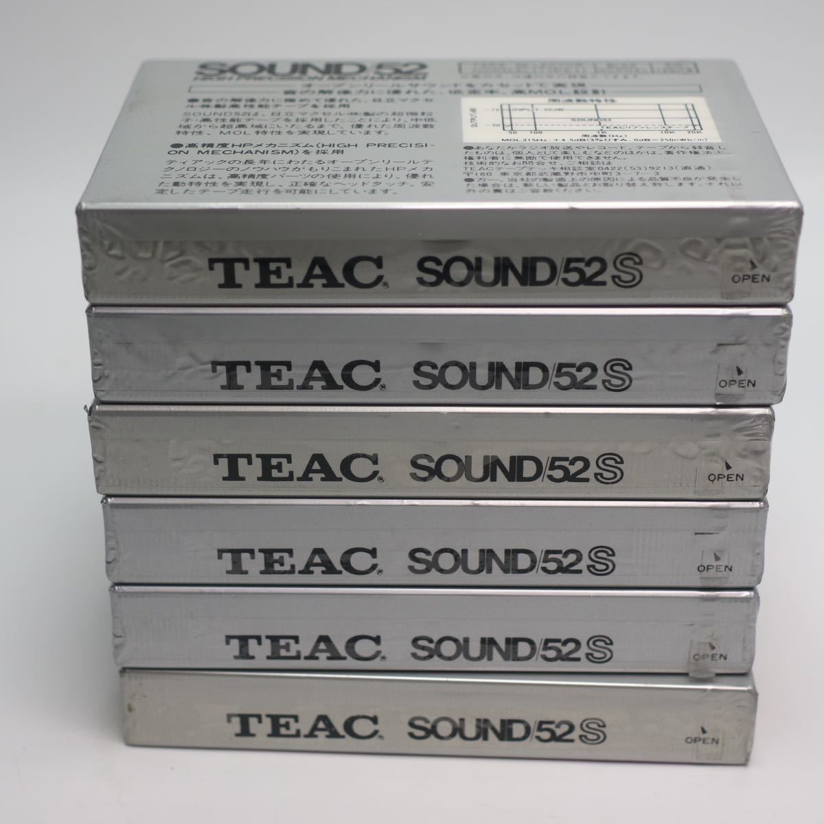 08) 新品未開封 TEAC- Sound 52S カセットテープ 6個セット_画像5