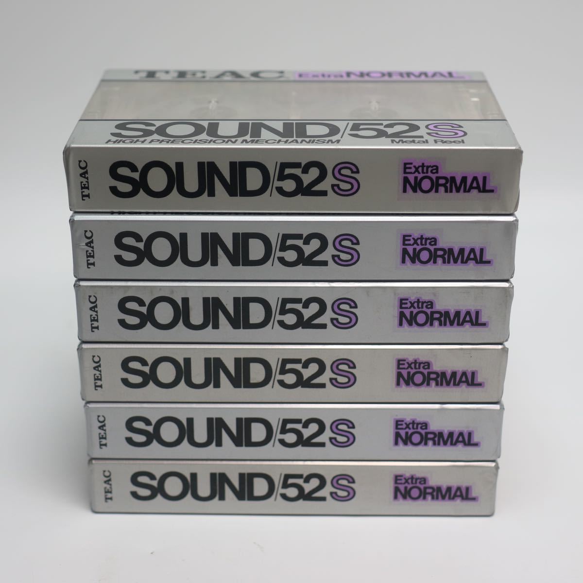 08) 新品未開封 TEAC- Sound 52S カセットテープ 6個セット_画像2