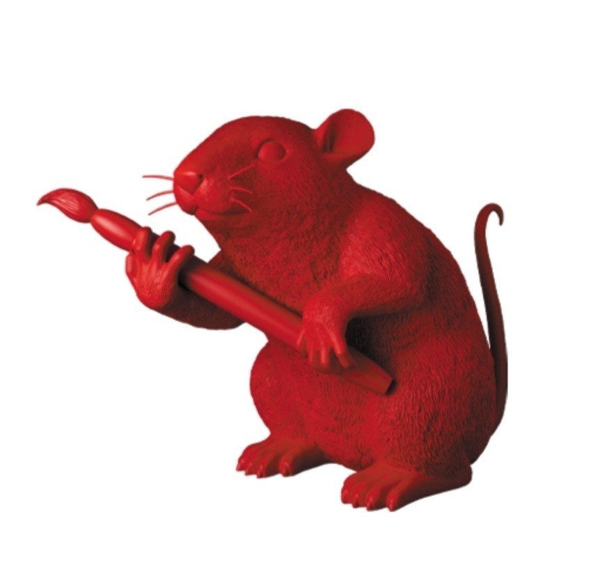 メディコム・トイ　MEDICOMTOY Banksy love rat red ver バンクシー　新品未開封　国内正規品　検)　ベアブリック　BE@RBRICK