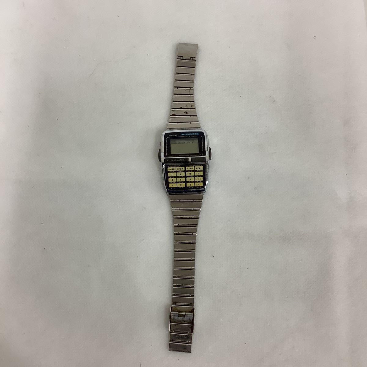 ◯営KU113-キT60【埼玉発】CASIO カシオ データバンク DBC-630 テレメモ50 腕時計 アナデジ 動作未確認 現状品_画像1