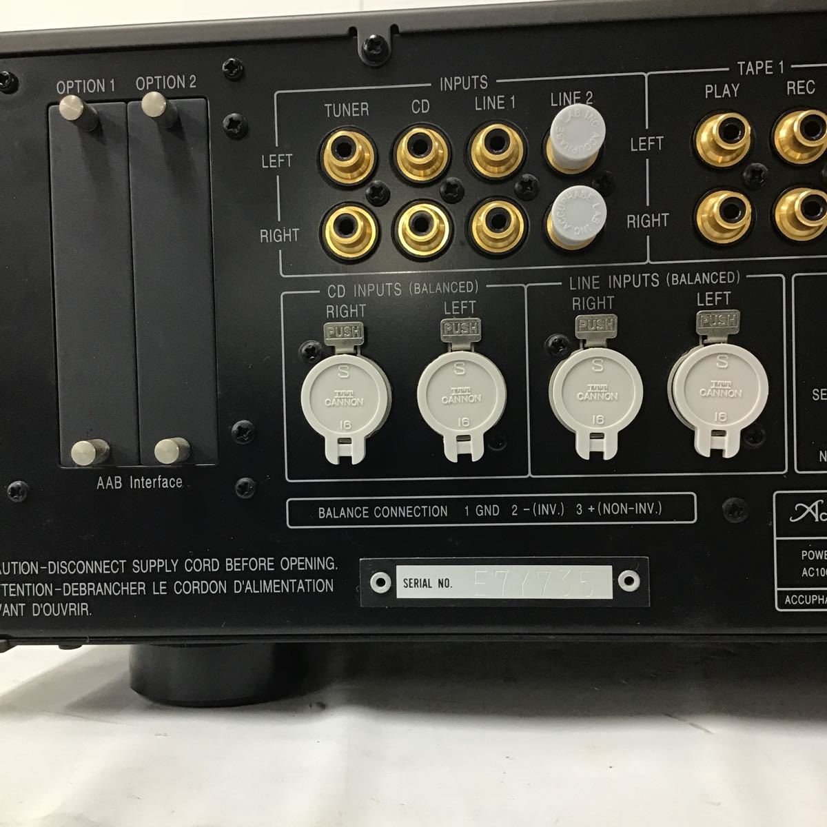 ◯営KU191-T120【埼玉発】Accuphase アキュフェーズ プリメインアンプ E-406V リモコン付き 本体、リモコン動作確認済み 1997年製_画像8