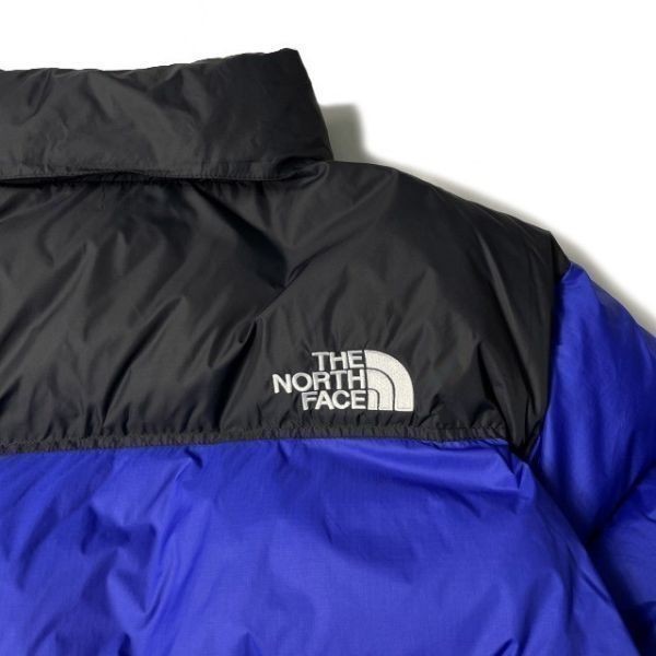 新品 未使用 THE NORTH FACE 1996 RETRO NUPTSE JACKET ダウンジャケット ヌプシ US限定 RDS ロゴ刺繍 M 青 黒 190122-160 _画像9