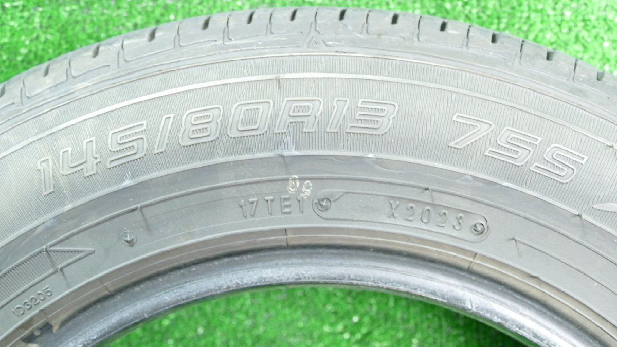 R6220IS ダンロップ EC202 145/80R13 75S 13インチ サマータイヤ 23年製 4本_画像8